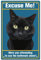 CREATCABIN Panneaux de Salle de Bain Amusants Chat en Étain Plaque en Métal Vintage Plaque Poster Art Mural pour Salle de Bain Toilettes Décor Maison Café Restaurant Bar Signe 20 x 30 cm