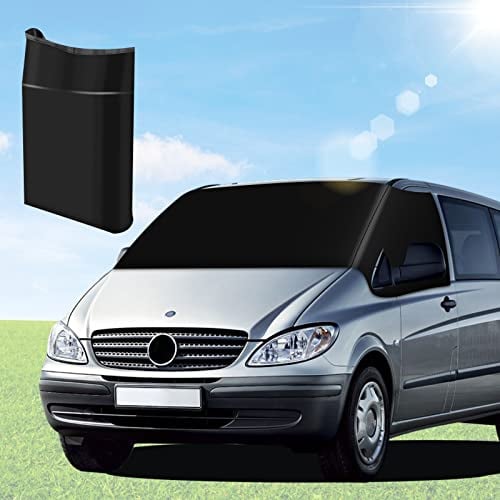 MaxEarn Frontscheibe Wrap Cover für Vito W639&W447, 600D Oxford Auto Windschutzscheiben Abdeckung, Frontscheibe Fenster Thermomatten 100% Verdunkelung Wasserdicht Wetterfest Anti-UV/Ice/Frost