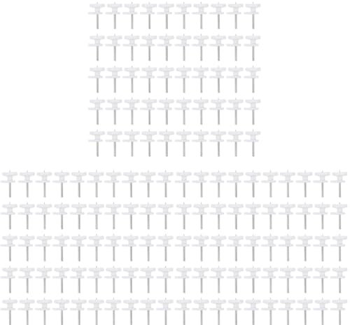 Cabilock 150 Stücke Wandschnalle Haushalt Bilder Uhr Montiert Wand-Professionelle Gemälde Dekorationen Wandhalterung Stabiler Weißer Haken Malerei Dekoration Organisator Nahtlose Stift