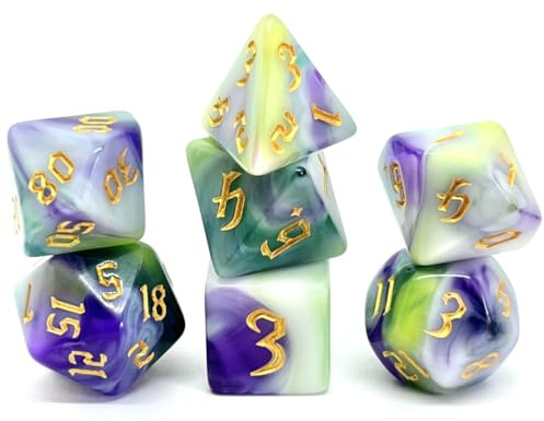 Dice4friends Würfelset: Siberian Iris (7)