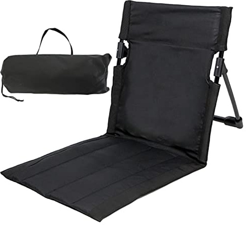 Tsuchiya Strandmatte Faltbar Mit Rückenlehne Strandsitz Sonnenmatte Mit Tragegurt Strandmatte Gepolstert Faltbar Für Garten Strandstuhl Für Den Außenbereich(Nicht Verstellbar Rückenlehne)