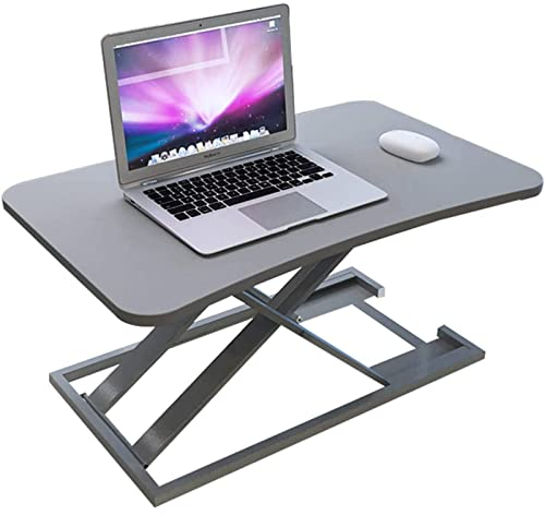 Schreibtisch Verstellbarer Steh-Laptop-Konverter, hydraulisch pneumatisch Verstellbarer Computertisch, Laptop-Erhöhung, Computer-Stehtisch-Halterung, Arbeitsplatz