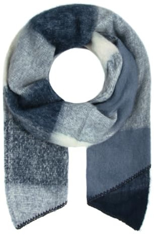 Majea Damenschal Winterschal Strickschal Damen Schal (880041) (blau 10)
