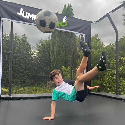 Jump Pro Trampolin-Fußball- und Fußballtor – eine Größe für jede Marke, Modell, Größe und Form des Trampolins