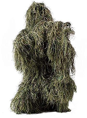 Woodland Camouflage Suit, Tarnanzug Camo Camouflage, 3D Camouflage Jagdbekleidung für Militär, Paintball, Airsoft, Wildlife-Fotografie, Ghillie Zubehör Tarnumhang