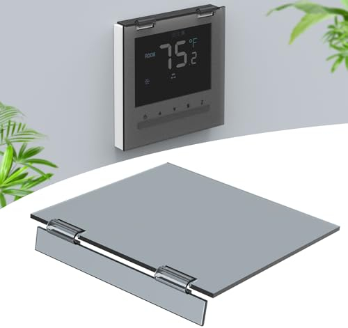 Flamorrow Klimaanlagen-Thermostat-Panel-Schutzabdeckung, 8,6 x 8,9 cm, Wandpaneel-Schutz, AC-Controller-Abdeckplatte, Anti-Touch-Zentral-AC-Schutzabdeckung für Klimaanlage, Acryl