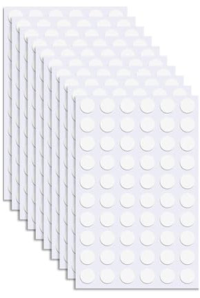600 PCS Sticky Dots Double Sided, Glue Dots, Glue Dots Double Sided for Balloons, Transparent Removable Balloon Sticky, Round Balloon Glue Dots, Used for Photo Walls and Posters(10 Sheets)