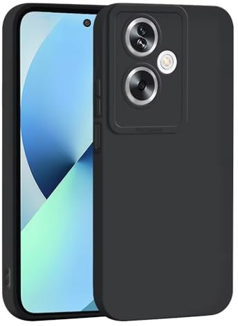 JIAFEI Funda Protectora para OPPO A79 5G: Delgada, Liviana y Resistente a Golpes, de Silicona Suave TPU Protector Carcasa - Negro