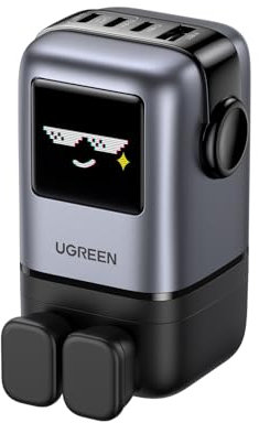 UGREEN Uno 100W USB C Charger Nexode 4-Port GaN Fast Charging Plug USB C Laptop Charger Compatible with MacBook Pro/Air, iPad Pro, iPhone 16 Pro/16, Galaxy S24, Pixel 9, Steam Deck, ROG Ally