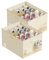 DIMJ Schuhorganizer Schuhaufbewahrung Platzsparend - Schuh Organizer Stapelbar Schuhbox, Schuhkarton für Schrank, Shoe Aufbewahrungsbox mit Deckel für Cabinet, Closet, 2 Stück(Beige)