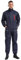 Jugaoge Herren Arbeitsoverall Einteiler Arbeitskleidung Baumwolle Overall Arbeitsanzug Schutzanzug Coverall mit Taschen Gürtel Navy blau XXL