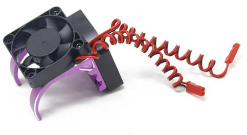 42mm Dual Fan RC Car Motor Ventola di Raffreddamento Ad Alto RPM per ARRMA Typhon Kraton RC Car 4082 Motore, Viola