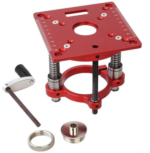 Precision Woodworking Router Lift Base Insert Plate Manual Adjustment Suitable for Specific Motor Sizes (B)