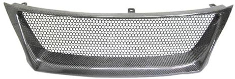 Auto Frontgrill Für Lexus is F 2008 2009 2010 2011 Mattschwarz, Kohlefaser 4 Türen Frontstoßstange Mittelgrill Grill Refit Kühlergrill Vorne(Carbon Fiber)