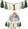 APOMOONS Hochstuhl Banner Deko 1. Geburtstag Junge Mädchen, Boho Geburtstagsdeko 1 Jahr, Geburtstag Banner für Hochstuhl Baby Kinderzimmer