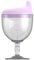 NethCasti Baby Goblet Sippy Cup Plastic Toddler Feeding Cups Beverage Mug Wine Glass Milk Bottle Purple Baby Goblet