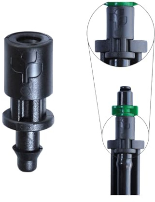 PACK OF 10 Stake Adaptor 4 mm (F) x 4.5 mm Barb - Micro Irrigation Fitting Connector Adaptor for micro tubing in irrigation system.