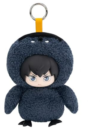 DEXSHUN Tobio Kageyama Plüsch Figur Schoolbag Anhänger Niedliches Cartoon Keychain Kuscheltier für Sofa Schlafzimmer Home Dekorationen Sammlerstücke Geschenke 15cm