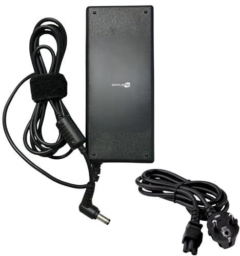 SIMPLETEK - Notebook-Netzteil 90 W 19 V 4,74 A - 5,5 mm x 2,5 mm | kompatibel mit Asus Serie T9 U3 U5 U6 V6 W1 W2 W3 W5 Serie (generalüberholt)