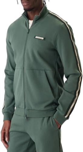 Emporio Armani EA7 Herren Sweatshirt Logo Series aus angerauter Baumwolle, Logo Tape, 7M001479