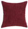 CaliTime Kissenbezüge Kissenhülle Kissenbezug Komfortabler Supersoft Cord Mais Gestreift Beidseitig Dekokissenbezug 50cm x 50cm Burgund