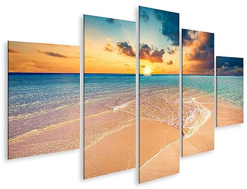 islandburner Bild auf Leinwand Tropischer Strand Weißer Sand Klares Türkises Meer Malediven Malediven Inseln Bilder Wandbilder Poster