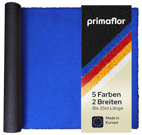 Tapis Gazon Artificiel Bleu FUN4YOU Échantillon avec étiquette - Moquette d'extérieur pour Balcon et Terrasse | Tapis Gazon synthétique | Résistant et Perméable
