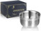 GRUTTI Premium Rasierschale 12.5cm - 3-Schicht Edelstahl - Leichtes Aufschäumen & Wärmehaltung