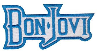 Bon Jovi Rockband Blue Aufnäher Besticktes Patch zum Aufbügeln Applique
