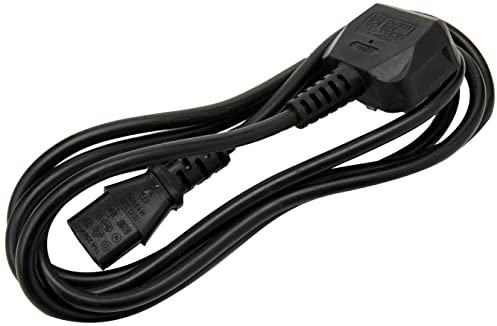 Pro Elec PE01057 UK Plug to IEC C13 Socket mains Lead, 2 m, Black
