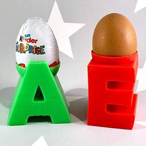 Easter - Egg Cup Holder - Initial - Personalised - Chocolate Egg Cup - Easter Surprise