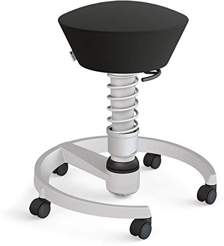 aeris Swopper – Ergonomischer Hocker – Bürohocker höhenverstellbar – Vielseitiger Schreibtischstuhl für einen gesunden Rücken – Bürostuhl mit Rollen, Feder Standard