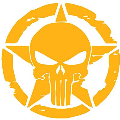 MIGNATIS Army Soldier Star (Punisher Aufkleber Aufkleber) Aufkleber 2 Stück rechts Links Set Armee-Aufkleber, Cherokee Aufkleber, Auto-Aufkleber