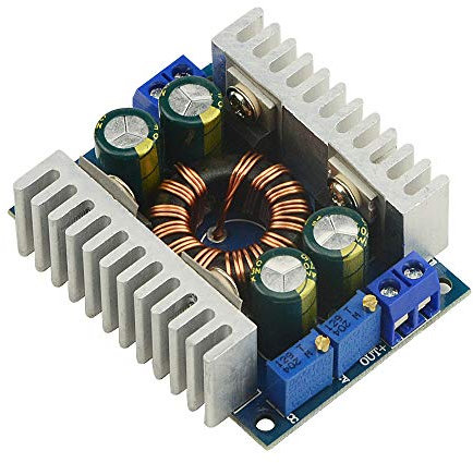 BGTXINGI 8A DC-DC High-Power Buck Boost Converter Module Adjustable Constant Voltage Constant Current Power Module Charging LED Drive with Short Circuit Protection