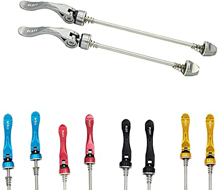 PLATT Fahrrad Schnellspanner,Vorder und Hinterrad Schnellspannset,Schnellspannachsen für Rennrad/Mountainbike,Titan