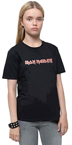 Iron Maiden Kids T Shirt Classic Band Logo Official Black Ages 5-14 yrs X-Large (11/12 Yrs)