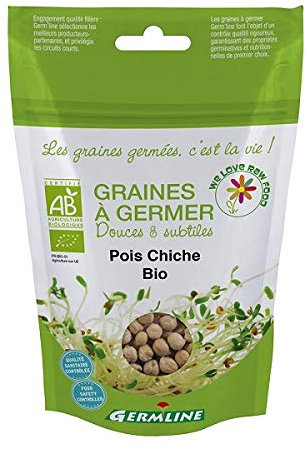 Germ'Line - Graines À Germer Bio Pois Chiche 200G - Vendu par unité
