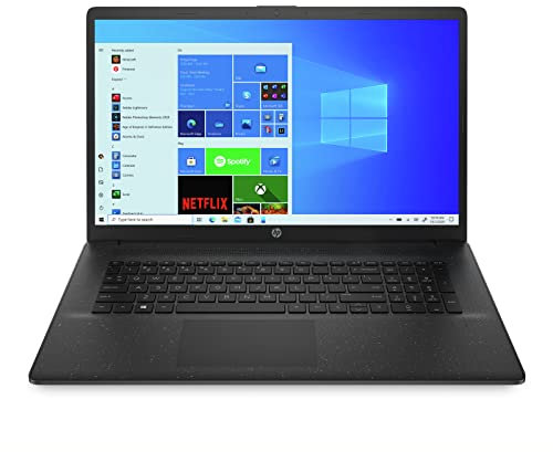 HP 17-cn0422nf PC Portable 17 HD+ (Intel Celeron, RAM 4 Go, SSD 256 Go, AZERTY, Windows 10) Noir