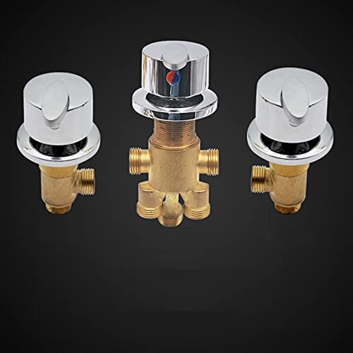 AFUDER Rubinetto per vasca da bagno a cascata con deviatore a due vie Miscelatore per acqua calda fredda in ottone per doccia idromassaggio Vasca da bagno montata sul ponte