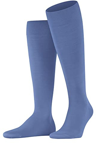 FALKE Herren ClimaWool Kniestrümpfe atmungsaktive klimaregulierende geruchshemmende Wolle Lyocell sehr langlebig verstärkt elegant fein ultra leichtes Gefühl auf der Haut 1 Paar | mit nachhaltigem Garn