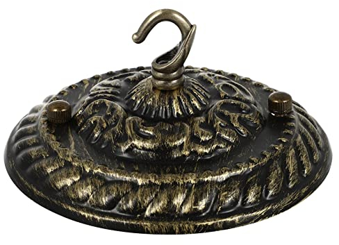 OSALADI Kronleuchter-Schirmhaken Schwarzer Deckenlampen-Baldachin Für Kronleuchter Vintage-Kronleuchter-Baldachin Altmodisches Kit Deckenbaldachin Vintage-
