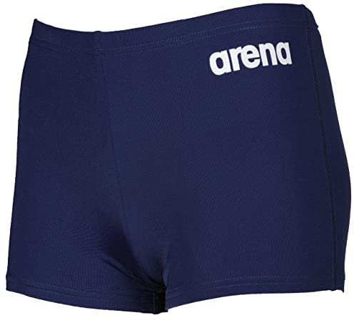 Arena Garçon Boy's Team Swim Solid Short, Navy-White, 12-13 Ans EU