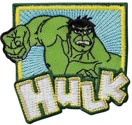 Mono Quick 1809x Avengers Bügelbild, Patch, Marvel Hulk Iron man Thor Captain America (18091 - Hulk)