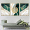 Sarah Duke 3er Design Poster Set, Islamisches Arabische Marmor-Muster Leinwand Malerei, Leinwand Kunstposter Islamische Bilder Wohnzimmer Schlafzimmer Dekoration (Stil B,50x70cm)