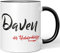 JUNIWORDS Tasse, Daven, der Unbarmherzige, Schwarz (5223712)