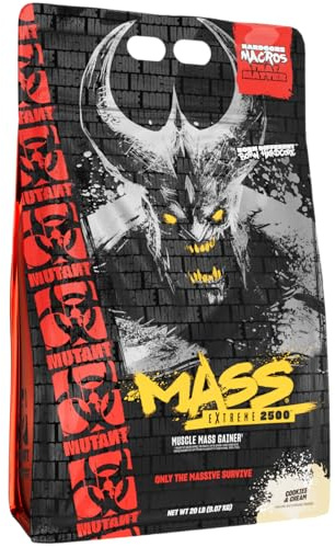 Mutant Mutant Mass XXXTREME 2500 (20lbs) Cookies & Cream - Gewichtszunahme - Ohne Kreatin