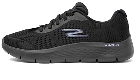Skechers Herren Go Walk Flex Remark Sneaker, 40 EU, Schwarz, 47 EU