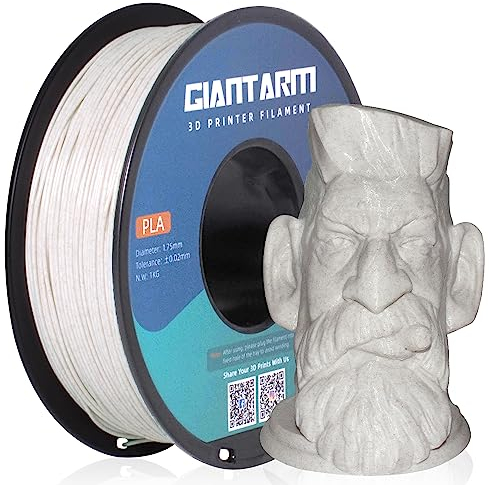 Giantarm PLA Filament 1,75 mm, 3D-Drucker Filament PLA Silk Marmor Braun, 1 kg Spule