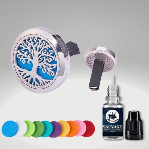 Savage Car Air Diffuser for Men - Aromatherapy Locket with Car Oil Diffuser, Office or Other Places