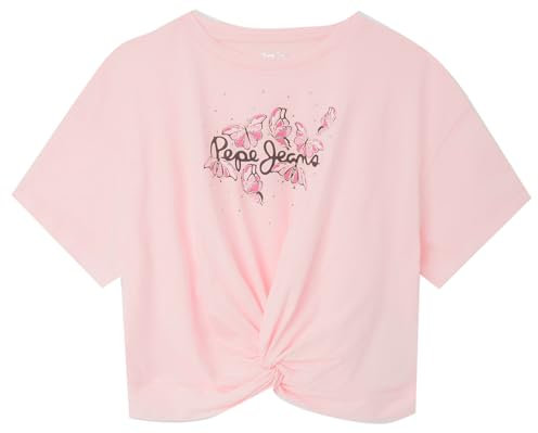 Pepe Jeans Quindara, T-shirt Bambine e ragazze, Rosa (Pink),12 anni
